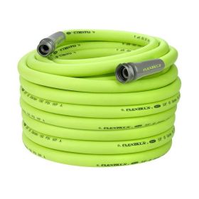 FlexzillaÂ® Garden Hose, 3/4" x 100', 3/4" - 11 1/2 GHT Fittings, Flexible Hybrid Polymer, ZillaGreenÂ®