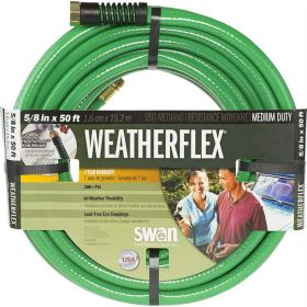 Swan WeatherFLEXÂ® Medium Duty Garden Hose, Green