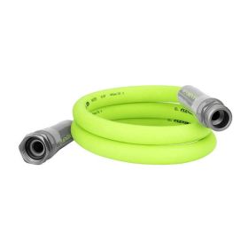 FlexzillaÂ® Garden Lead-in Hose, 5/8" x 5', 3/4" - 11 1/2 GHT Fittings, ZillaGreenâ„¢