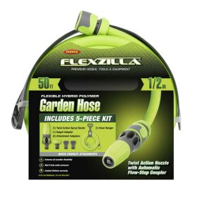 FlexzillaÂ® Garden Hose Kit with Quick Connect Attachments, 1/2" x 50'