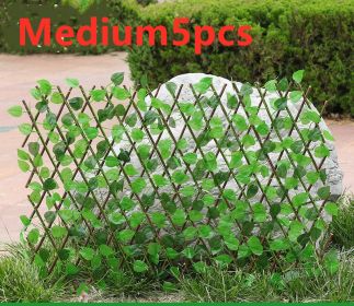 Simulation outdoor wooden fence (Option: Medium-5pcs)