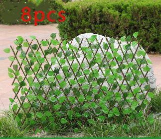 Simulation outdoor wooden fence (Option: Medium-8pcs)